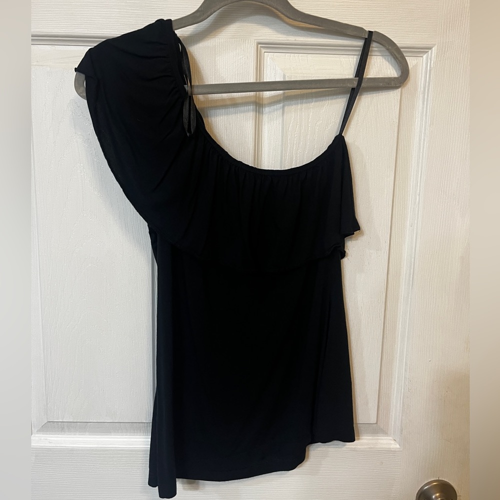 Summer black off the shoulder shirt